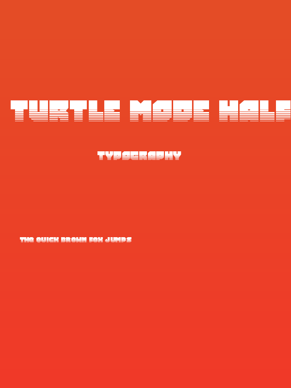 Turtle Mode Halftone Poster