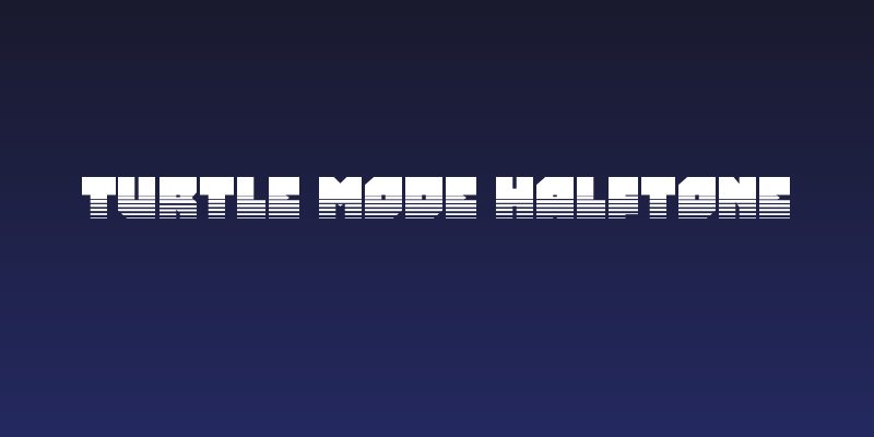 Turtle Mode Halftone Social Header