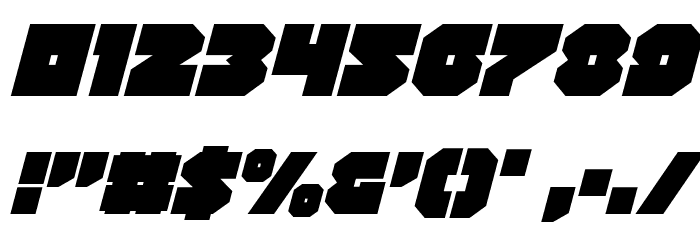 Turtle Mode Italic Font OTHER CHARS