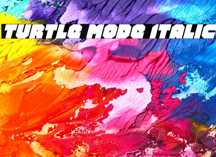 Turtle Mode Italic Example 3
