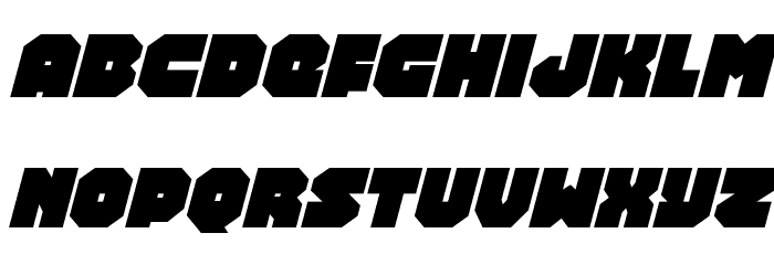 Turtle Mode Italic Font LOWERCASE