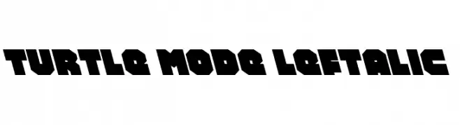 Turtle Mode Leftalic  Frei Schriftart Herunterladen