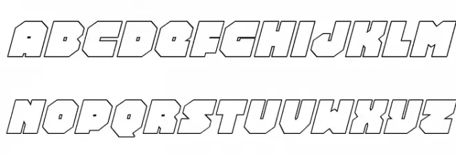 Turtle Mode Outline Italic Fuentes MINÚSCULAS
