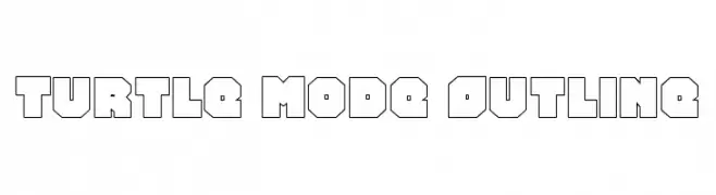 Turtle Mode Outline  les polices de caractères gratuit tlcharger