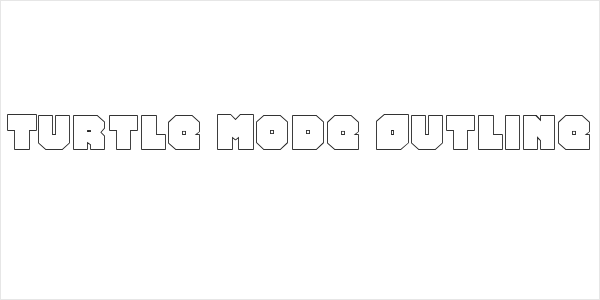Turtle Mode Outline Logo