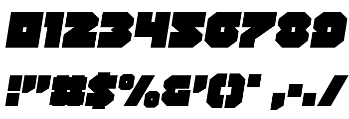 Turtle Mode Semi-Italic Font OTHER CHARS