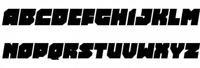 Turtle Mode Semi-Italic Schriftart Groß