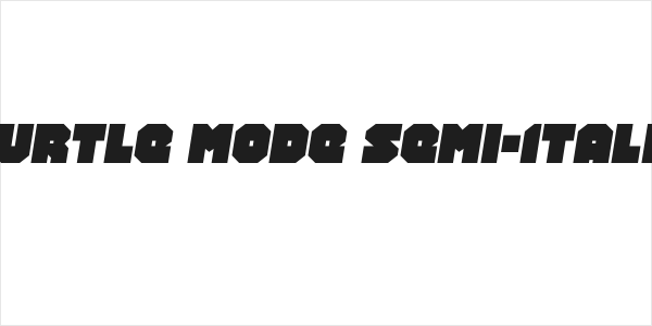 Turtle Mode Semi-Italic Logo