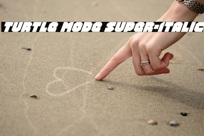Turtle Mode Super-Italic Example 3