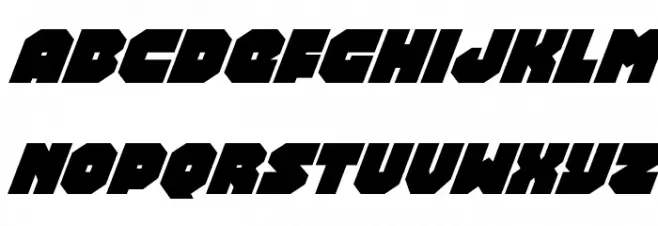 Turtle Mode Super-Italic Schriftart Kleinbuchstaben