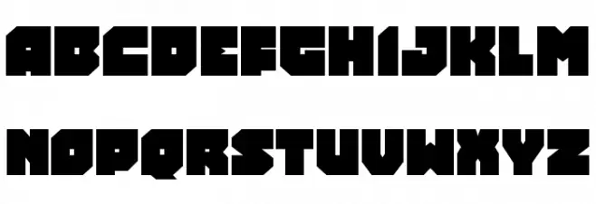 Turtle Mode Schriftart Groß