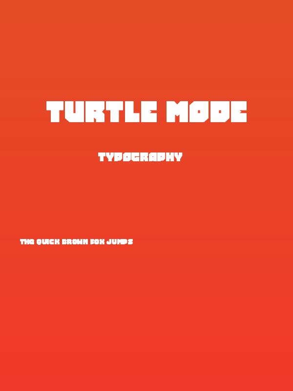 Turtle Mode Poster