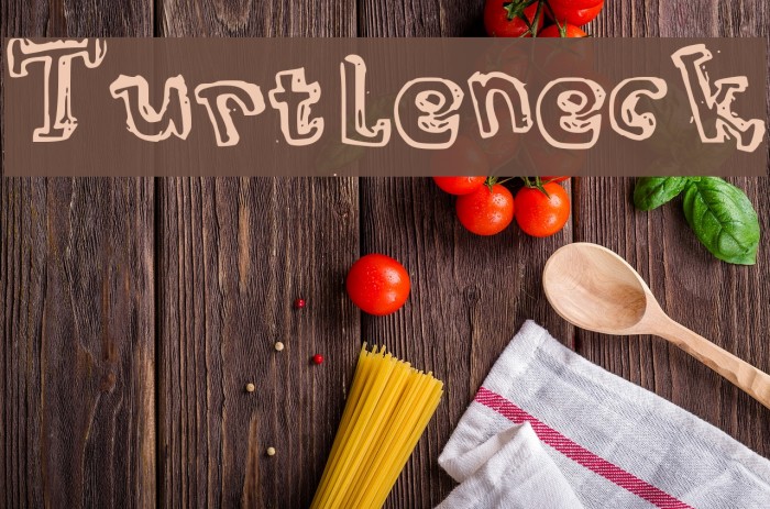 Turtleneck Font examples