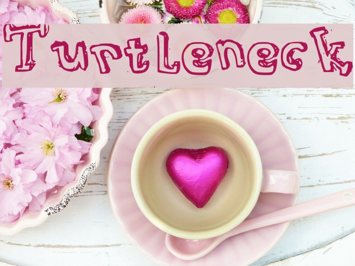 Turtleneck Font examples