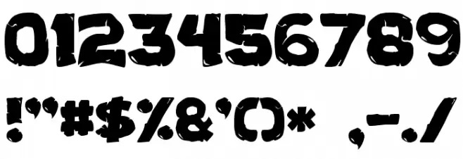 Turtles Normal Font OTHER CHARS