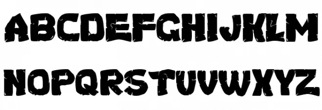 Turtles Normal Schriftart Groß