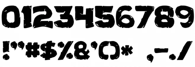 Turtles Font OTHER CHARS