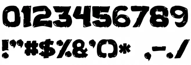 Turtles Font OTHER CHARS