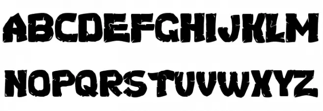 Turtles Schriftart Groß