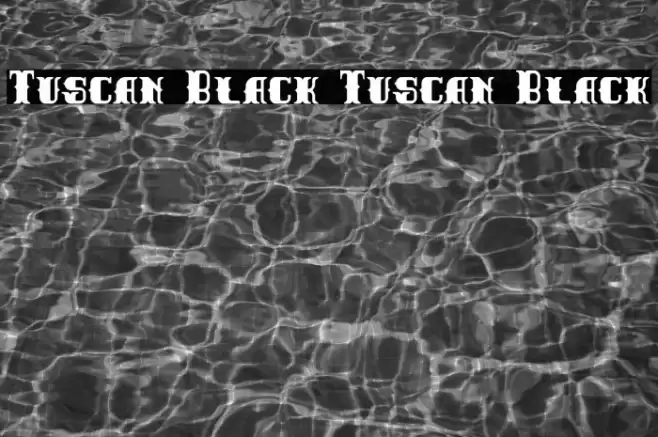 Tuscan Black Tuscan Black Font examples