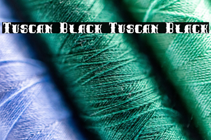 Tuscan Black Tuscan Black Example 2