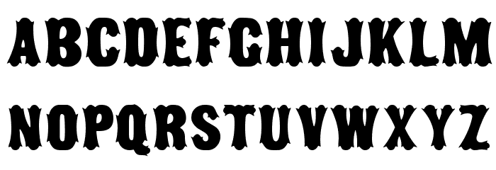 Tuscan MF Narrow Font LOWERCASE