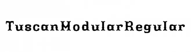 Tuscan Modular Regular  免费字体下载