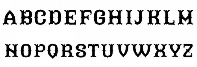Tuscan Modular Regular Schriftart Groß
