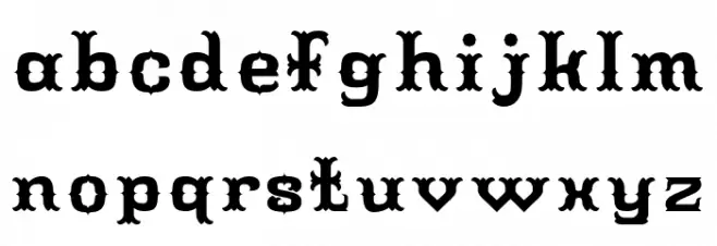 Tuscan Modular Regular Шрифта строчной