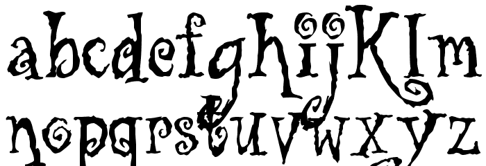 Tuscarora Font LOWERCASE
