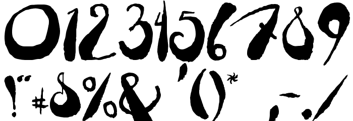Tusch FG Font OTHER CHARS