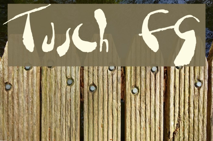 Tusch FG Font examples