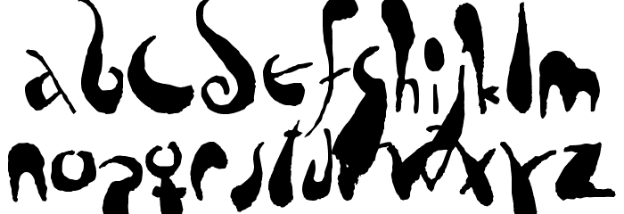 Tusch FG Font LOWERCASE