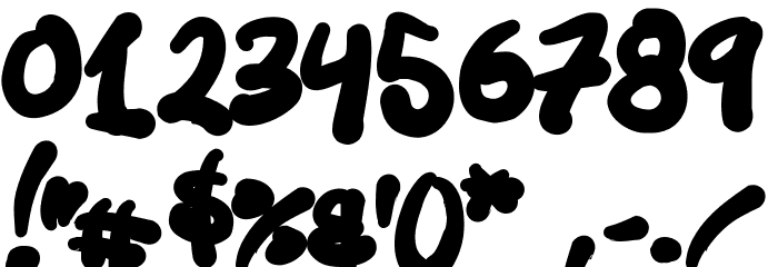 Tusch Touch 1 Font OTHER CHARS