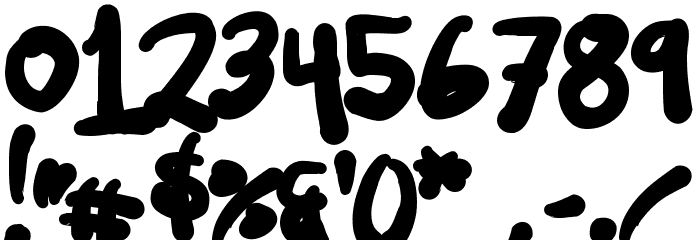 Tusch Touch 2 Font OTHER CHARS