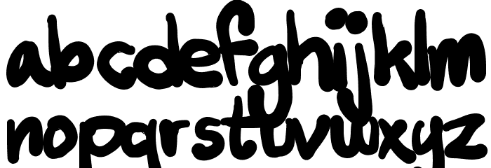 Tusch Touch 2 Font LOWERCASE