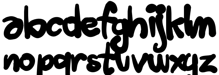 Tusch Touch 3 Font LOWERCASE