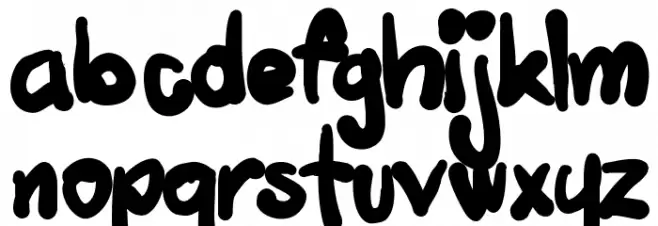 Tusch Touch 4 Font LOWERCASE