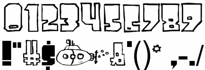 Tuskey-San Font Alte caractere