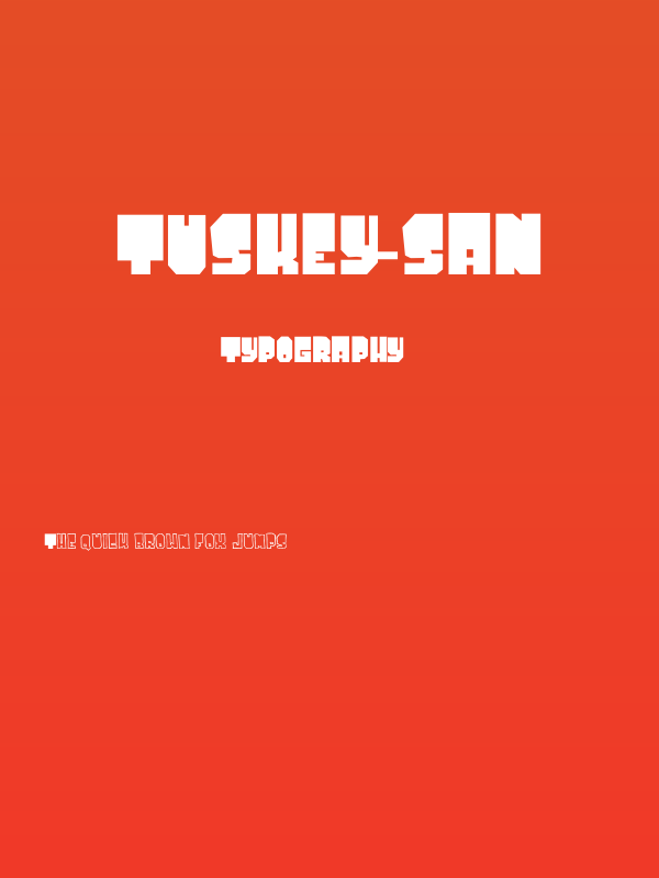 Tuskey-San Poster