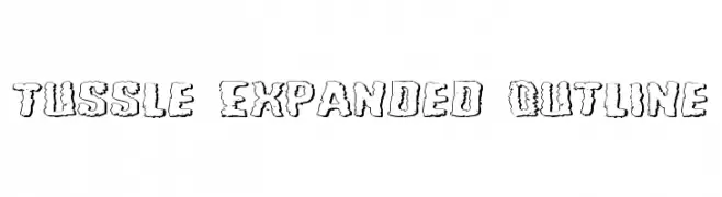 Tussle Expanded Outline  Fuentes Gratis Descargar