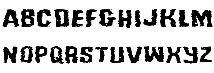 Tussle Expanded Font LOWERCASE