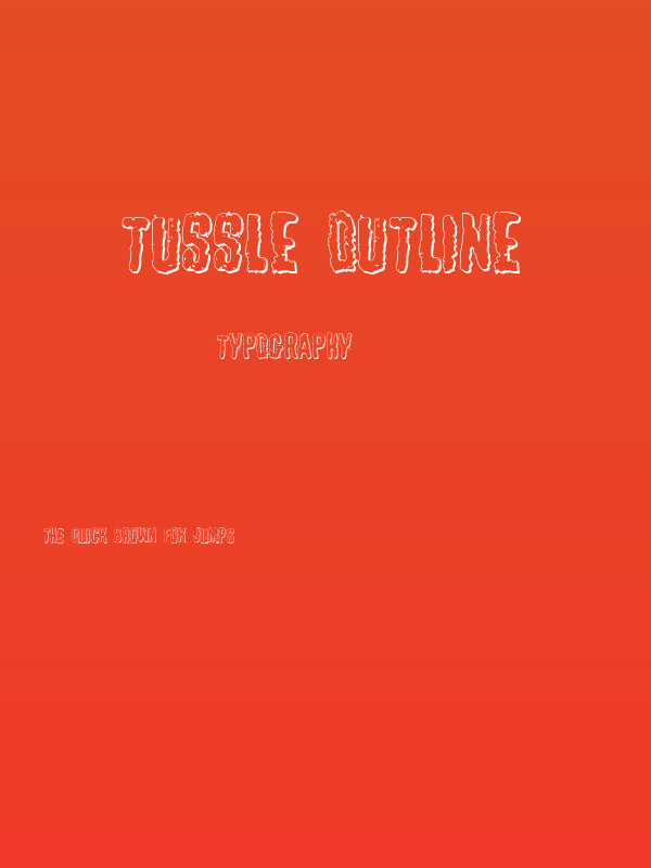 Tussle Outline Poster