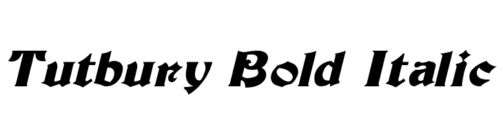 Tutbury Bold Italic  フリーフォントのダウンロード