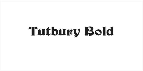 Tutbury Bold Logo