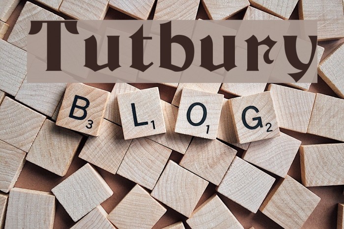 Tutbury Font examples
