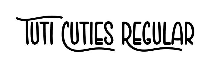 Tuti Cuties Regular  Frei Schriftart Herunterladen