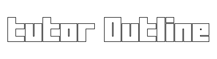 Tutor Outline Font