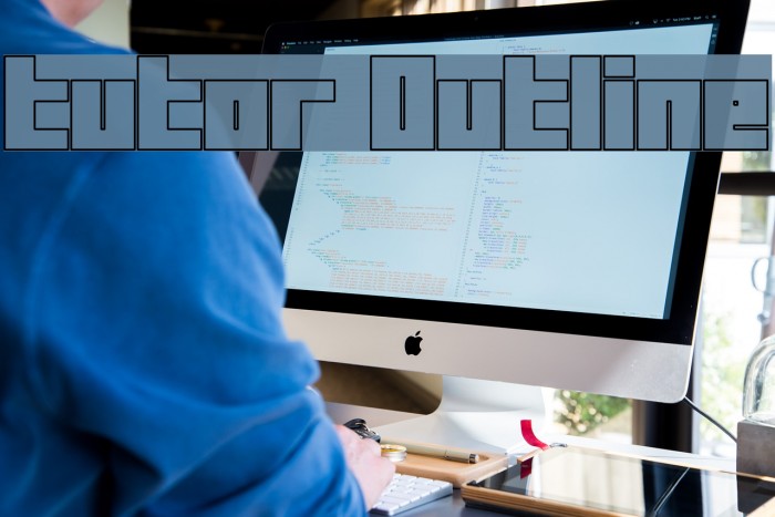 Tutor Outline Font examples