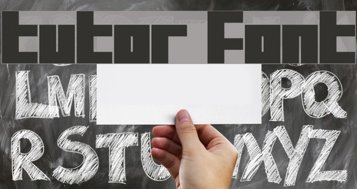 Tutor Font examples